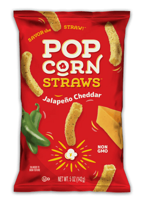 Candy Pop Jalapeno Cheddar Popcorn Straws(142g) - Brandco Direct Inc