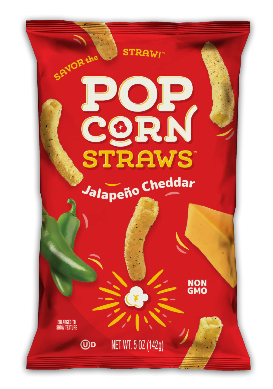 Candy Pop Jalapeno Cheddar  Popcorn Straws(142g)