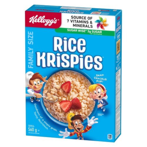 Kellogg's Rice Krispies Cereal Family Size (560g) - Brandco Direct Inc