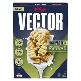 Kellogg's Vector Apple Cinnamon Cereal (306g) - Brandco Direct Inc