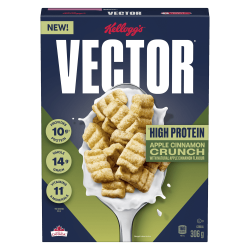 Kellogg's Vector Apple Cinnamon Cereal (306g) - Brandco Direct Inc