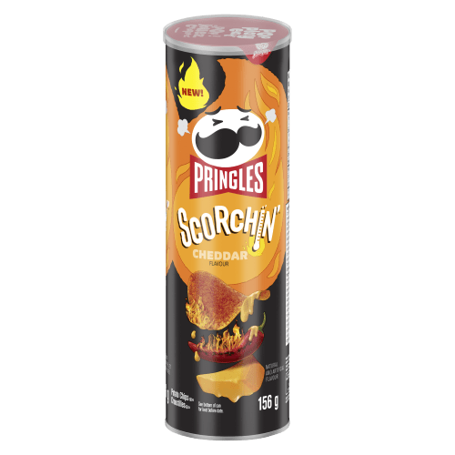 Pringles Scorchin Cheddar (156g) - Brandco Direct Inc