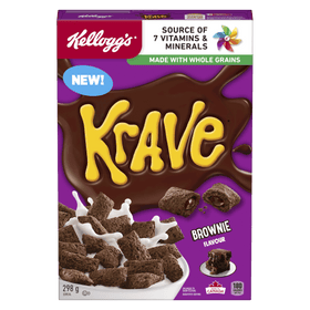 Kellogg's Krave Brownie Cereal (298g) - Brandco Direct Inc
