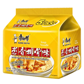 Kang Shi Fu Instant Noodle Pork Flavor With Fried Shallots (5x104g) - Brandco Direct Inc