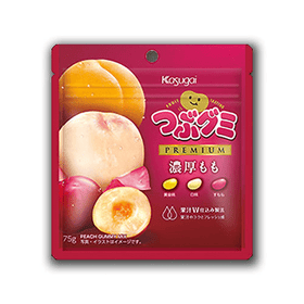 Kasugai Tsubu Gummy Premium Thick Peach (75g) - Brandco Direct Inc