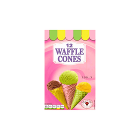 Kml Waffle Cones 12ct (150g) - Brandco Direct Inc
