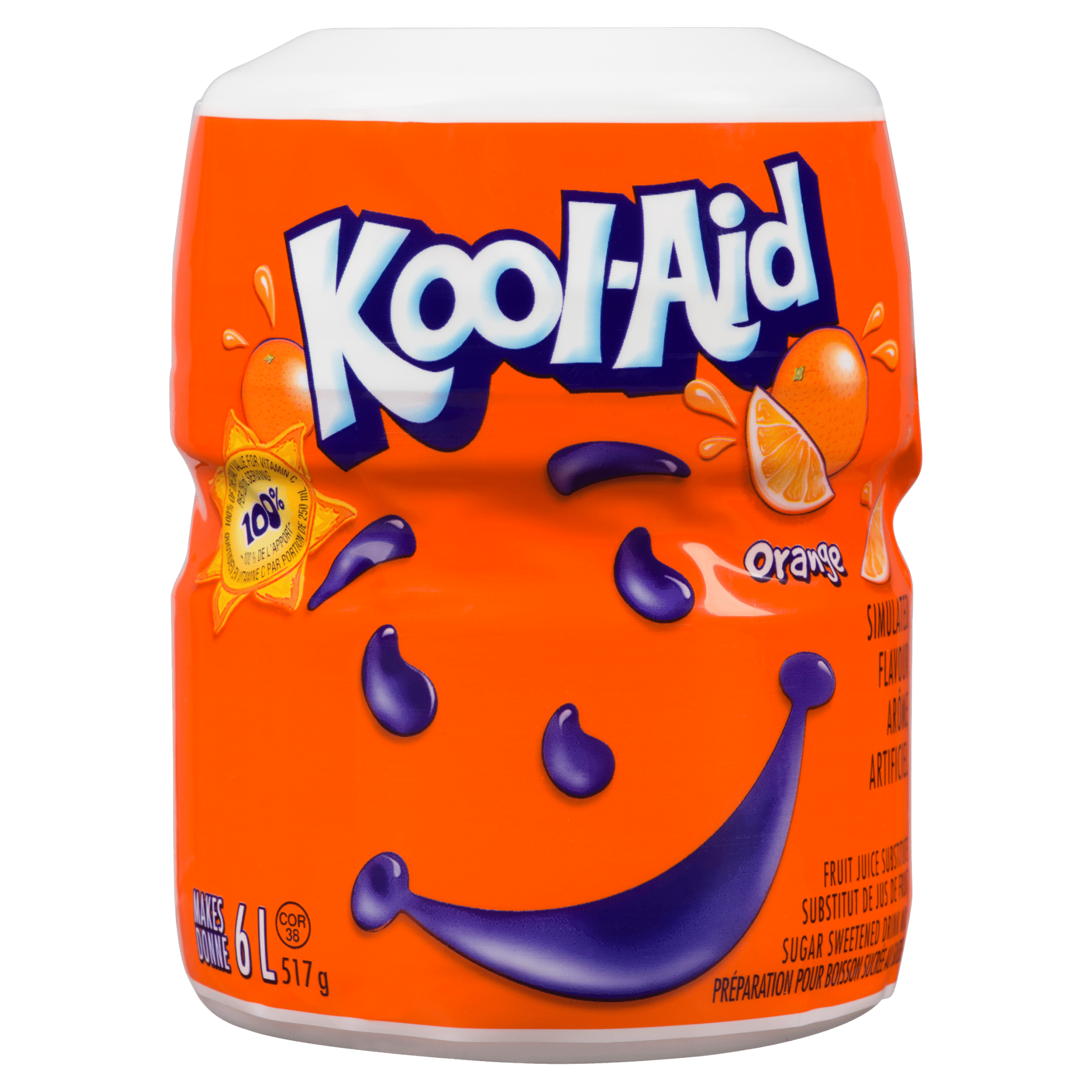 Kraft Kool - Aid Sugar Sweetened Drink Mix Orange (517g) - Brandco Direct Inc