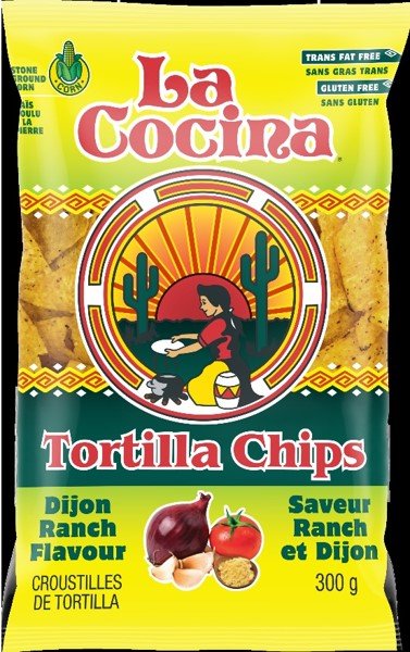 La Cocina Tortilla Dijon Ranch Flavour (300g) - Brandco Direct Inc