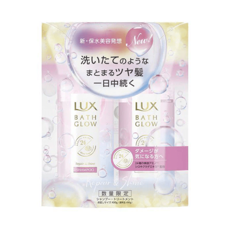 LUX Bath Glow Shampoo + Conditioner - Repair & Shine (400g x 2) - Brandco Direct Inc