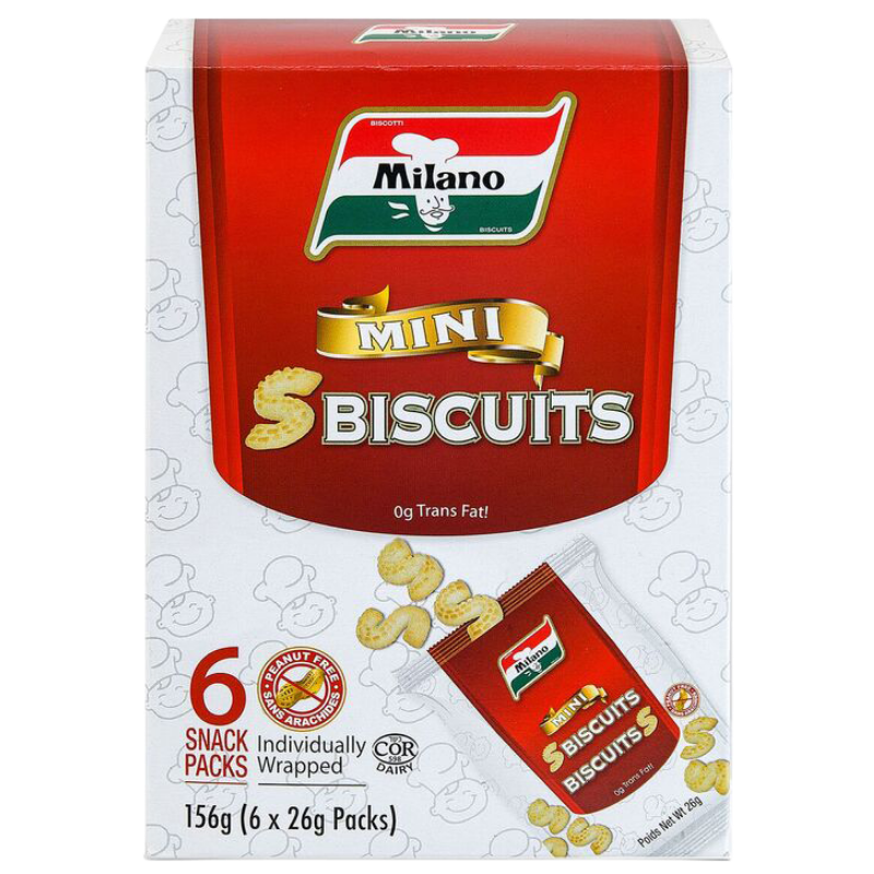 Milano Mini S Biscuits (6x26g)