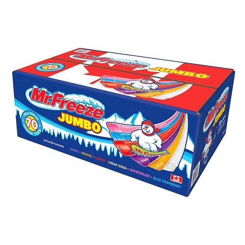 Mr Freeze Assorted Freeze Pops Jumbo 1 Case - Brandco Direct Inc