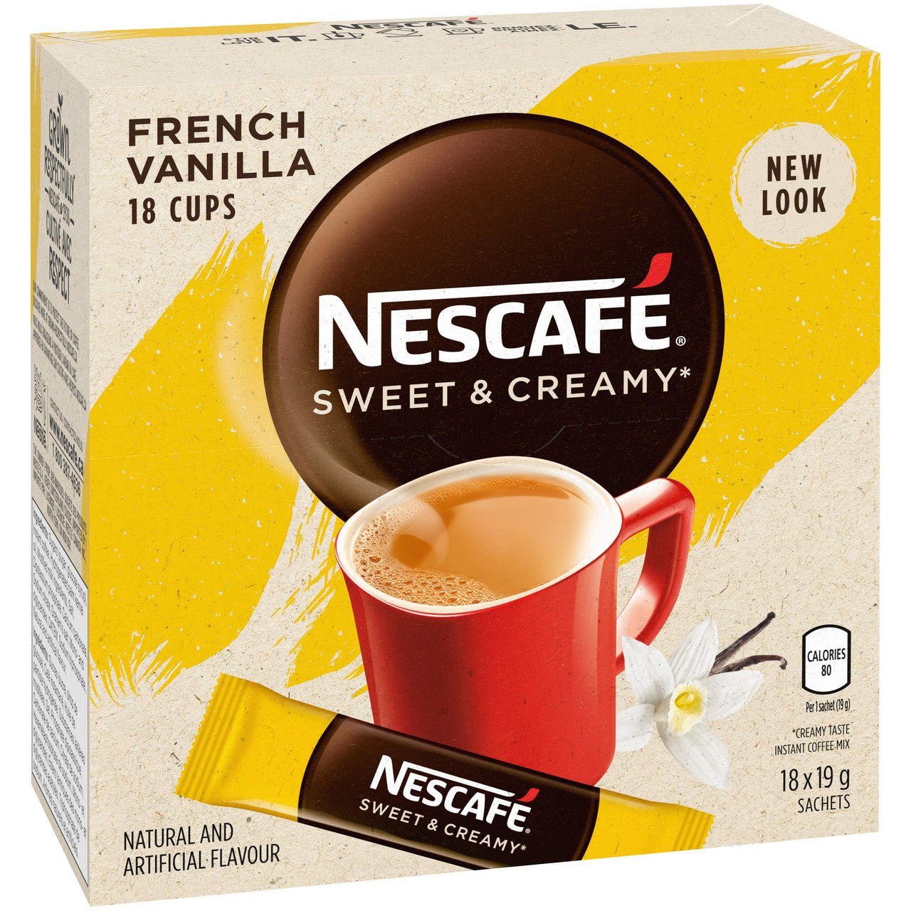 Nescafe Sweet & Creamy French Vanilla (18x19g) - Brandco Direct Inc