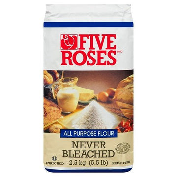 Five Rose Never Bleached All Purpose Flour (2.5kg) - Brandco Direct Inc