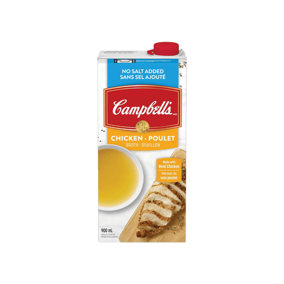 Campbell's Chicken Broth No Salt (900ml) - Brandco Direct Inc