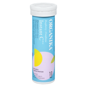 Organika Instant C with Stevia Raspberry(10 tabs) - Brandco Direct Inc