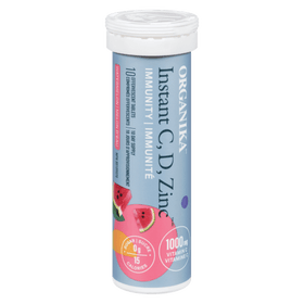 Organika Instant C D Zinc Immun - Watermelon(8*10tabs) - Brandco Direct Inc