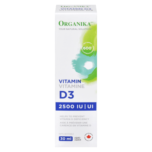 Organika Vitamin D3 Liquid 2500 IU (30ml) - Brandco Direct Inc