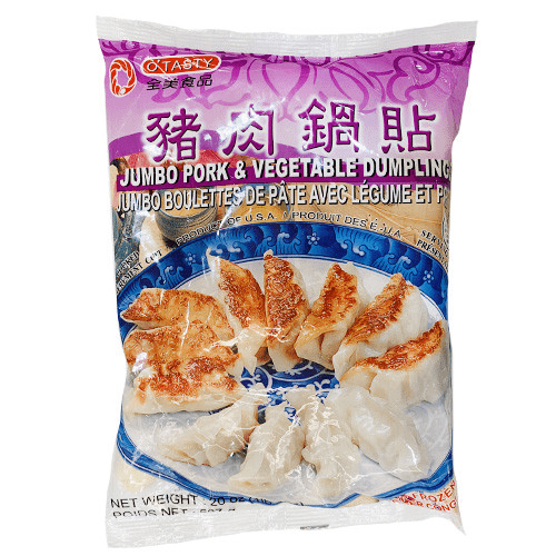 O'TASTY Jumbo Prok & Vegetable Dumplings 587g * 2 Pack - Brandco Direct Inc