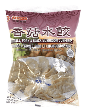 O'TASTY Vegetable,Pork& Balck Mushroom Dumplings 587g * 2 Pack - Brandco Direct Inc
