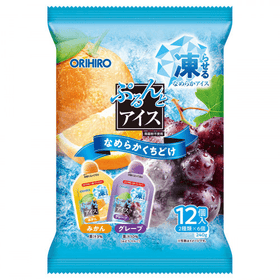 Orihiro Agar Jelly Ice Mandarin Orange&Grape 12P (240g) - Brandco Direct Inc