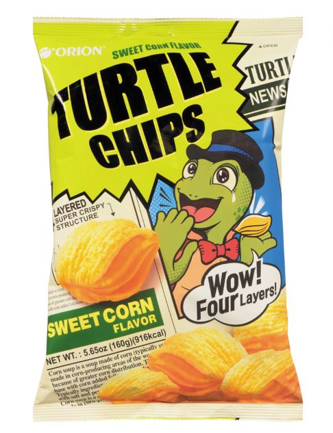 Turtle Chips Sweet Corn Flavor (160g) - Brandco Direct Inc