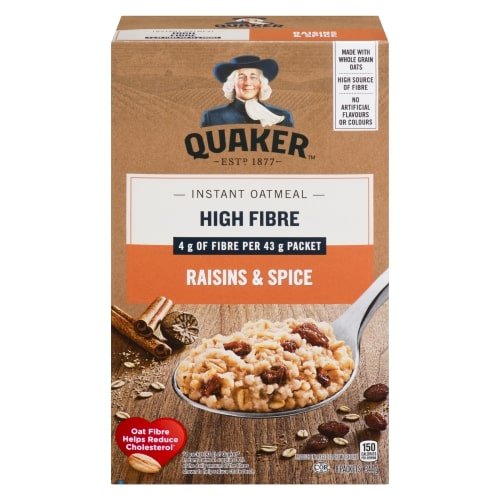 Quaker Instant Oatmeal Raisins&Spice (344g) - Brandco Direct Inc