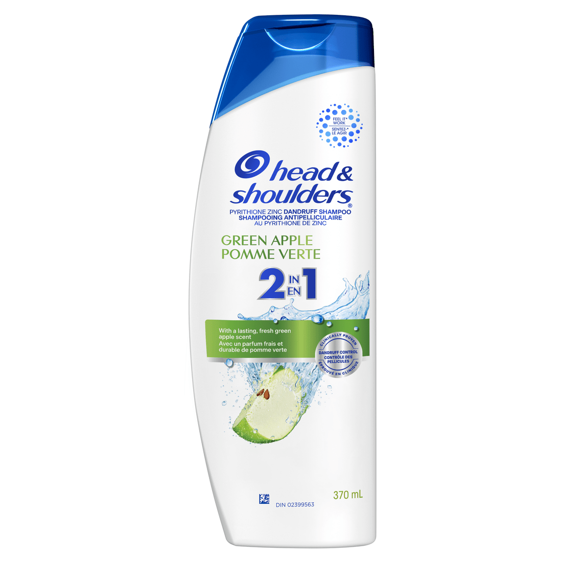 Head & Shoulders Green Apple 2in1 Shampoo(370ml) - Brandco Direct Inc