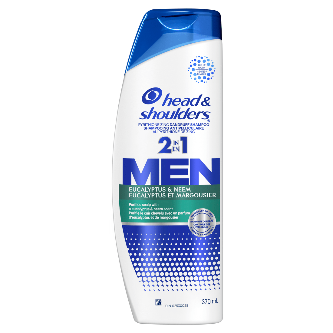 Head & Shoulders Men 2in1 Eucalyptus&Neem Shampoo(370ml) - Brandco Direct Inc