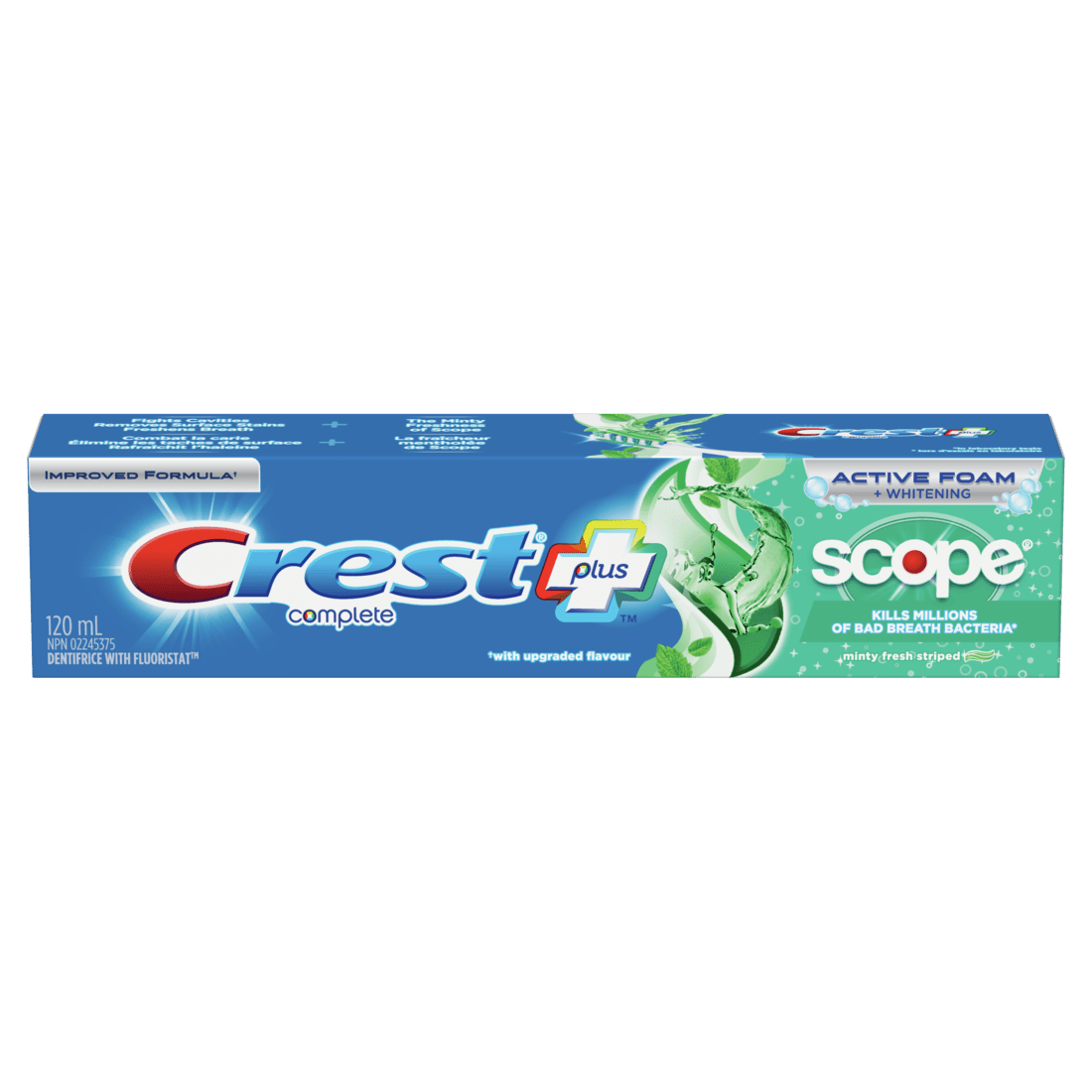 Crest Complete Whitening+Scope Minty Fresh(120ml) - Brandco Direct Inc