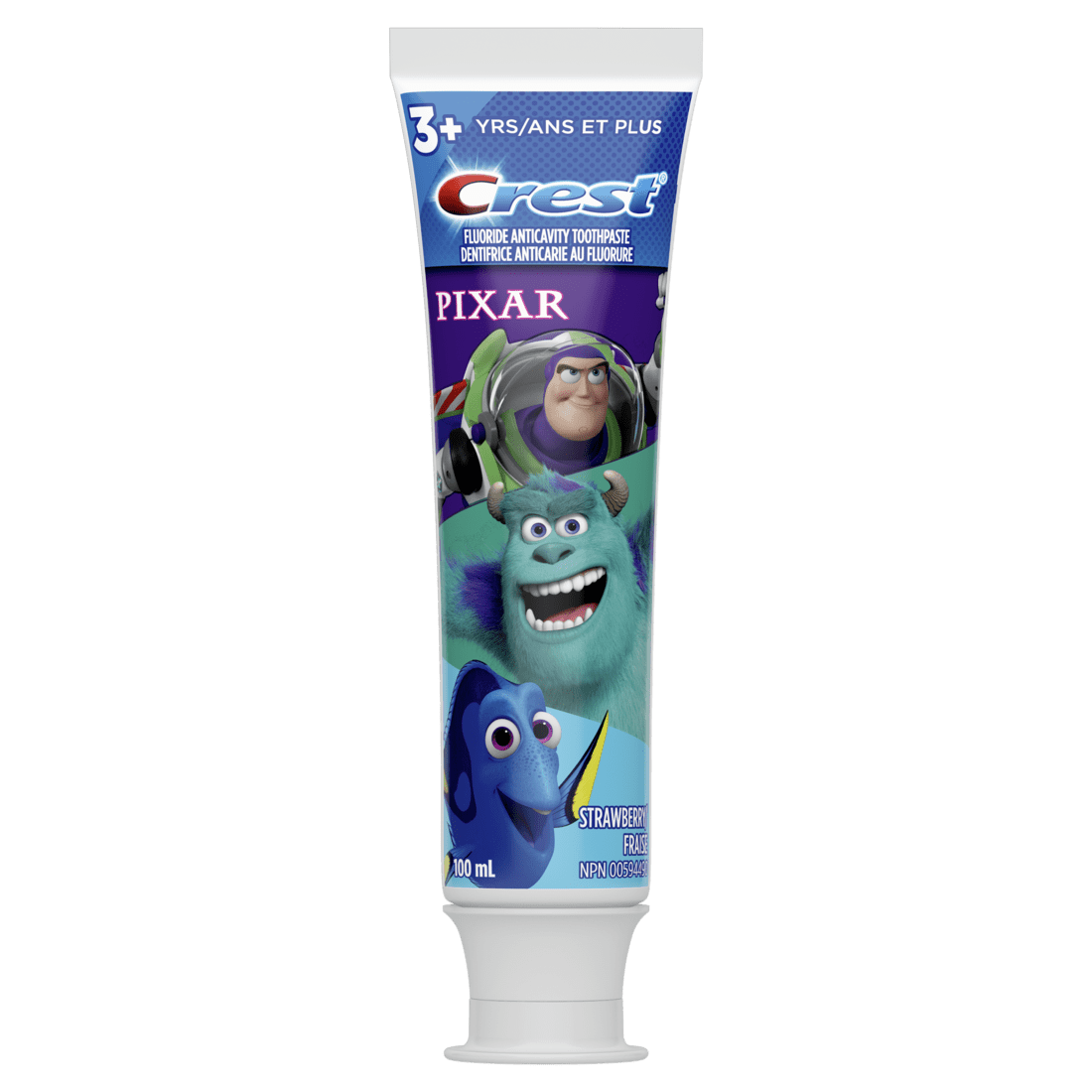 Crest Kid's Pixar Toothpaste Strawberry (100ml) - Brandco Direct Inc