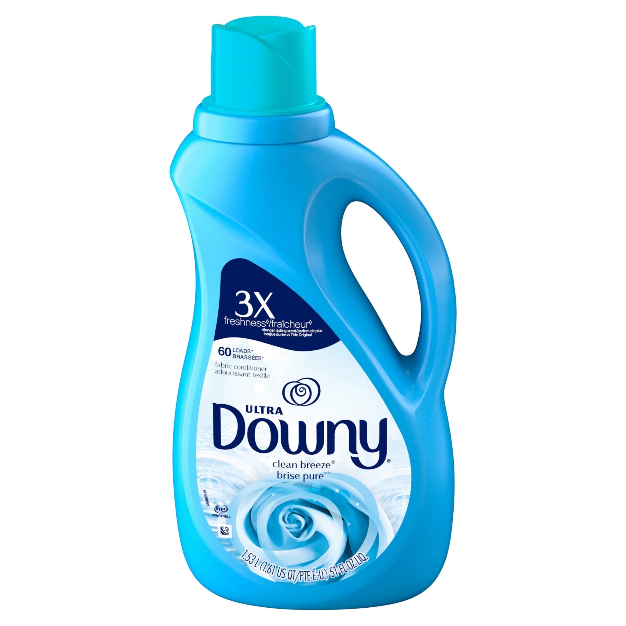 Downy Fabric Conditioner Clean Breeze 60 Loads(1.53L) - Brandco Direct Inc