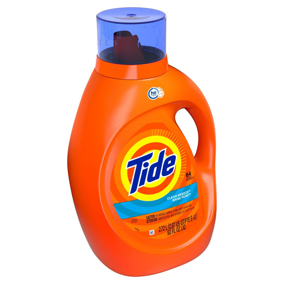 Tide Liquid Laundry Detergent Detergent Clean Breeze 64 Loads(2.72L) - Brandco Direct Inc