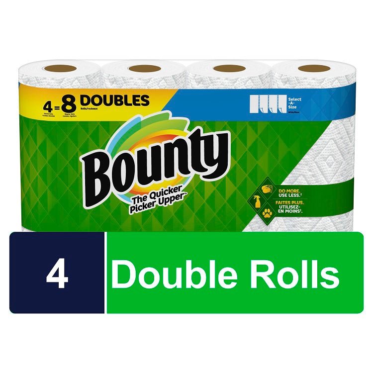 Bounty Paper Towel Select A Size 4DR=8R (98s) - Brandco Direct Inc