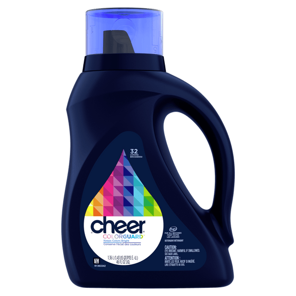 Cheer Colorguard Liquid Laundry Detergent 32 Loads (1.36L) - Brandco Direct Inc