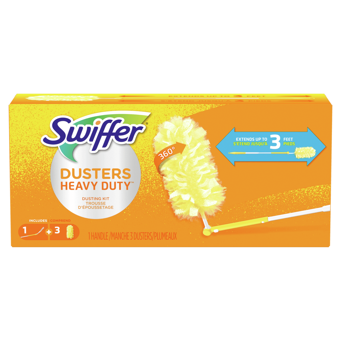 Swiffer Dusters Heavy Duty Kit 1Handle+3 Duster - Brandco Direct Inc