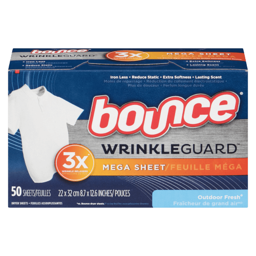 Bounce Wrinkle & Outdoor Fresh Scent Sheet (50ct) - Brandco Direct Inc