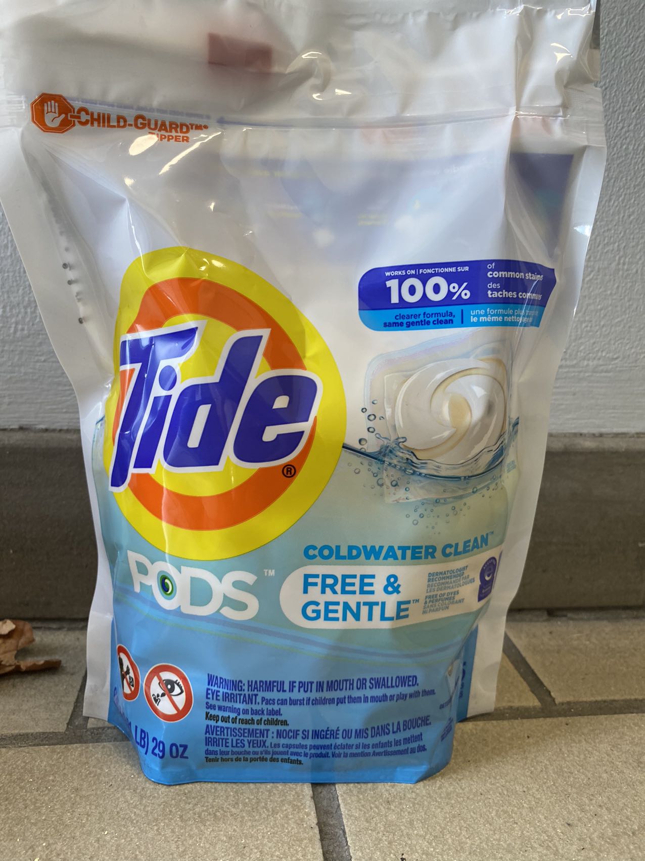 Tide Pods Free & Gentle Cold Water Clean 35ct (836g) - Brandco Direct Inc