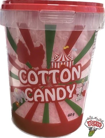 Lucky Elephant Cotton Candy Tub Red (60g) - Brandco Direct Inc