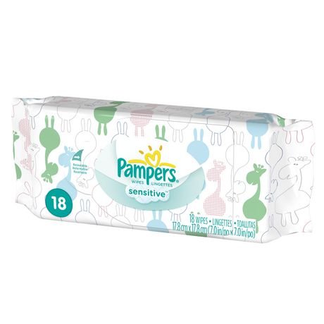 Pampers Baby Wipes Sensitive (18s) - Brandco Direct Inc