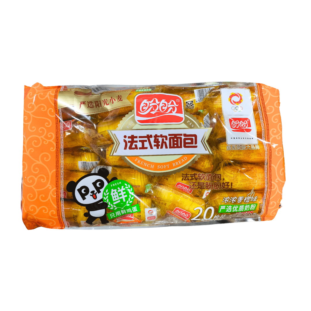 Panpan Soft French Bread Orange Flavor (400g) - Brandco Direct Inc