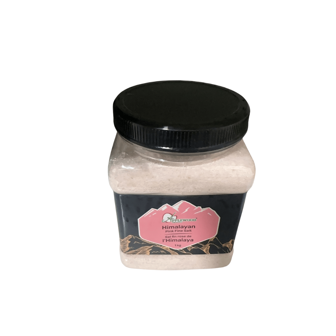 Applewood Sign Himalayn Pink Fine Salt(1Kg) - Brandco Direct Inc