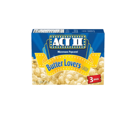 ACT II Butter Lovers Popcorn 3 Bags (234g) - Brandco Direct Inc