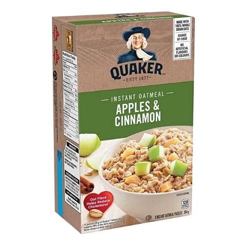 Quaker Instant Oatmeal Apples&Cinnamon (264g) - Brandco Direct Inc