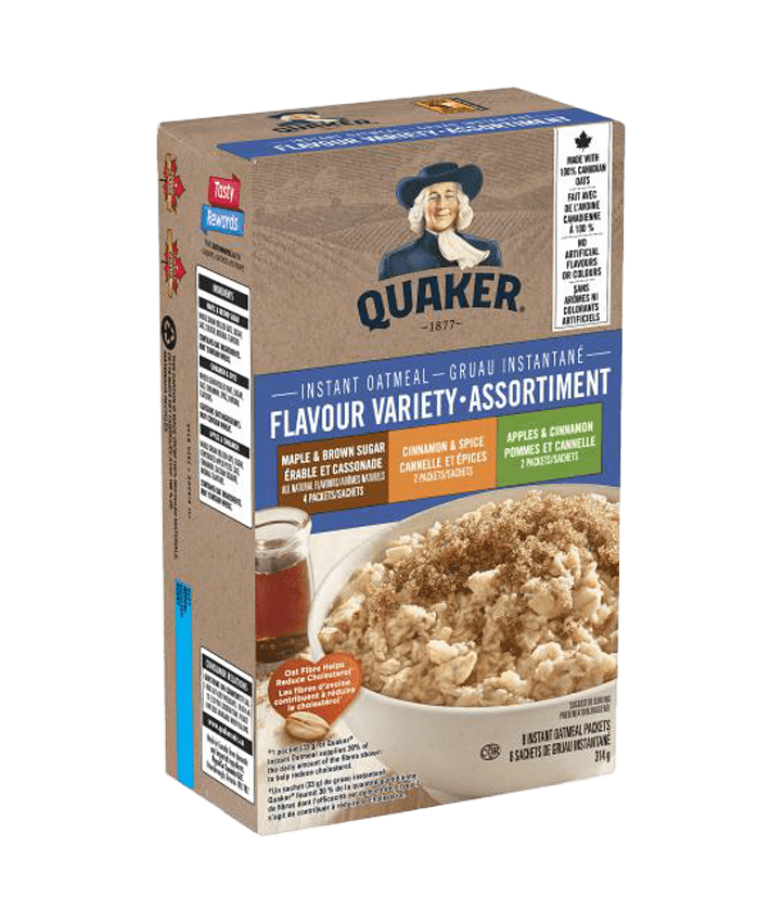 Quaker Instant Oatmeal Variety Pack 3 Flavor (314g) - Brandco Direct Inc