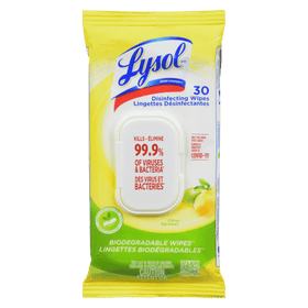 Lysol Disinfecting Wipes Citrus (30 ct) - Brandco Direct Inc