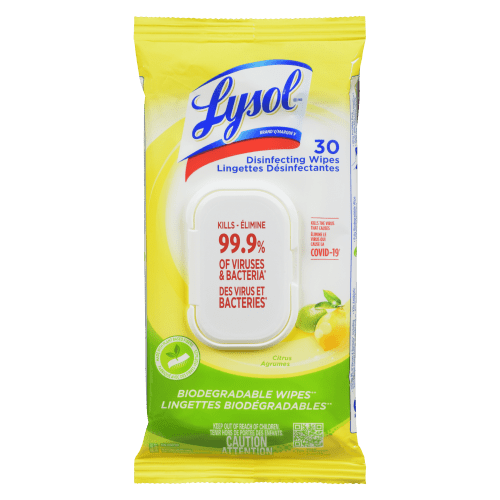 Lysol Disinfecting Wipes Citrus (30 ct) - Brandco Direct Inc