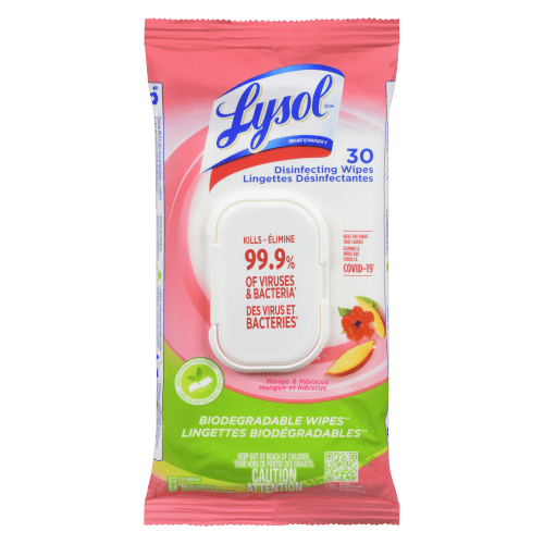 Lysol Disinfecting Wipes Mango & Hibiscus (30 ct) - Brandco Direct Inc