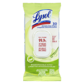 Lysol Disinfecting Wipes Cucumber & Aloe (30 ct) - Brandco Direct Inc