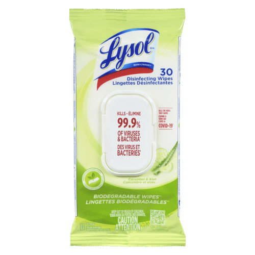 Lysol Disinfecting Wipes Cucumber & Aloe (30 ct) - Brandco Direct Inc