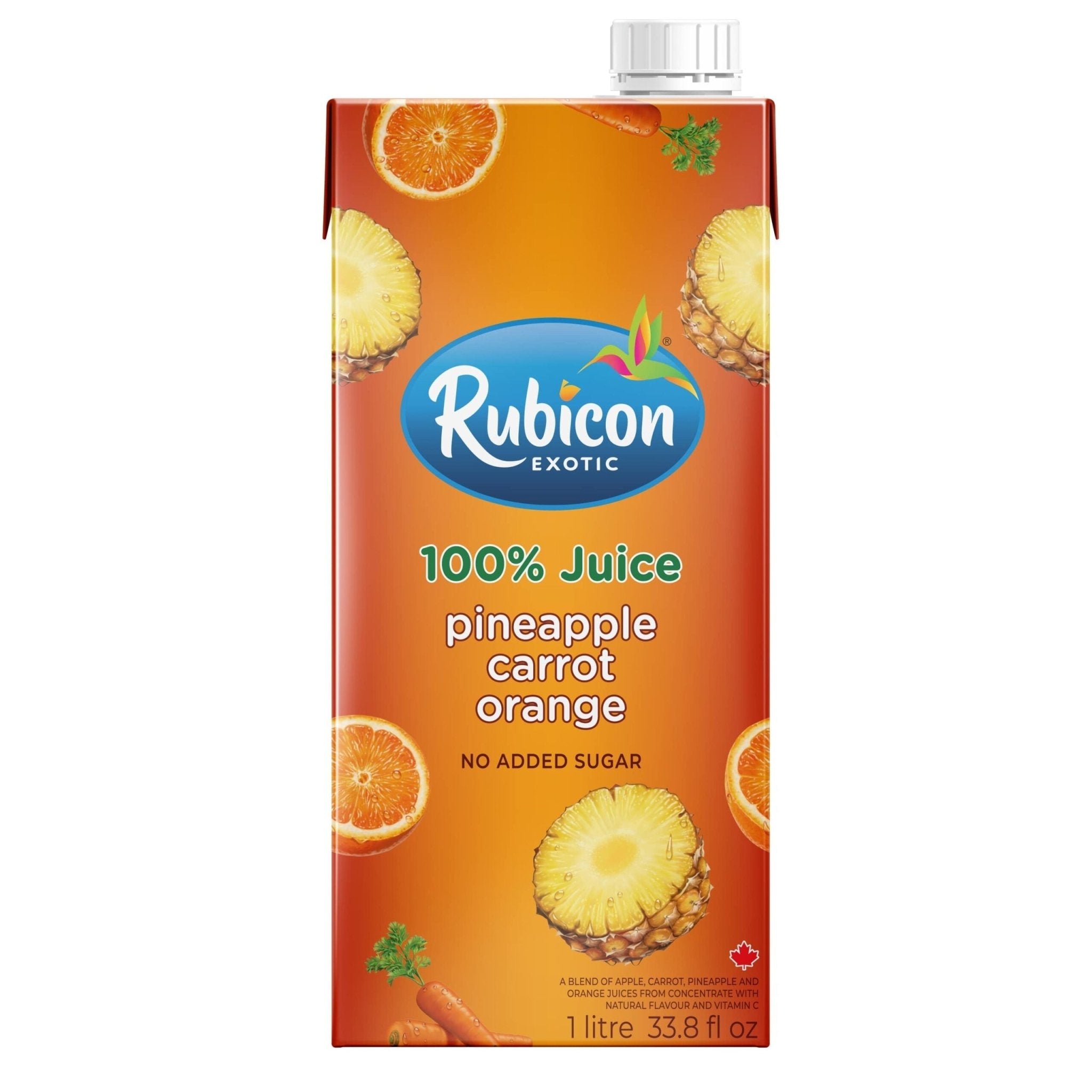 Rubicon Pineapple Carrot Orange 100% (1L) - Brandco Direct Inc